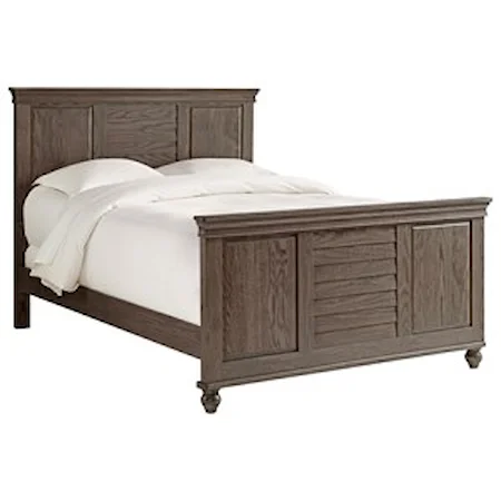 Queen Bed with Standard Height Footboard